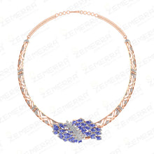 Designer 14K Rose Gold Diamond Necklace Set for Every Occasion Sarafa Bazar India