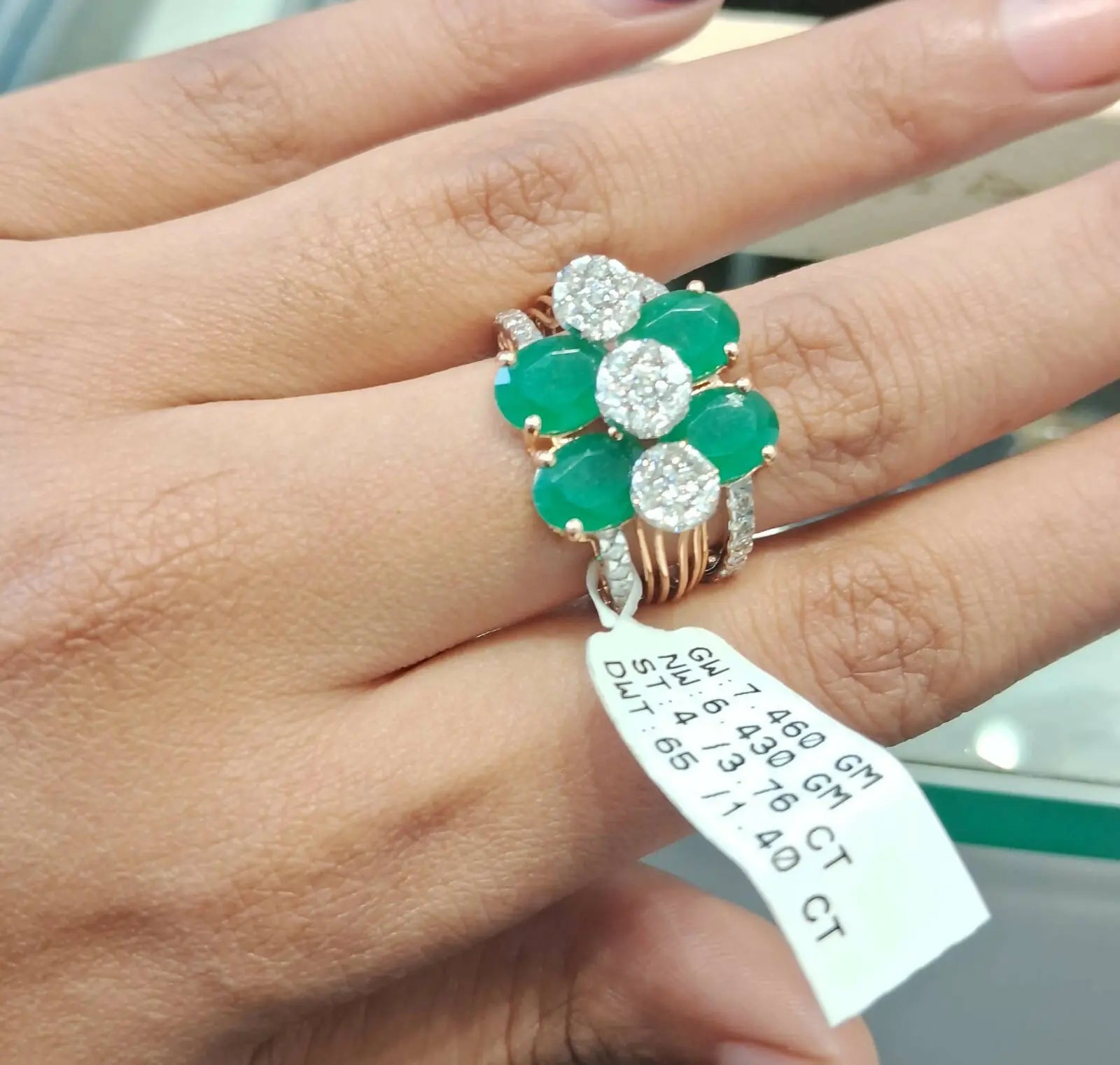 Diamond Ladies Ring Sarafa Bazar India