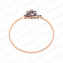 Dizzling Diamond Floral Bracelets With GemStone in 14K Gold Sarafa Bazar India