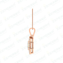 Dizzling Diamond & Rose Gold Pendant Sets in 14k Sarafa Bazar India