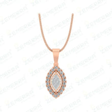 Dizzling Diamond & Rose Gold Pendant Sets in 14k Sarafa Bazar India