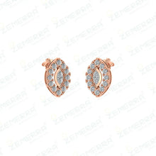 Dizzling Diamond & Rose Gold Pendant Sets in 14k Sarafa Bazar India