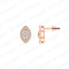 Dizzling Diamond & Rose Gold Pendant Sets in 14k Sarafa Bazar India