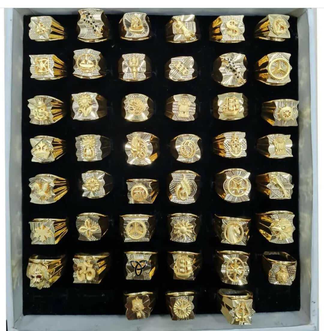 Gold Gents Rings Sarafa Bazar India