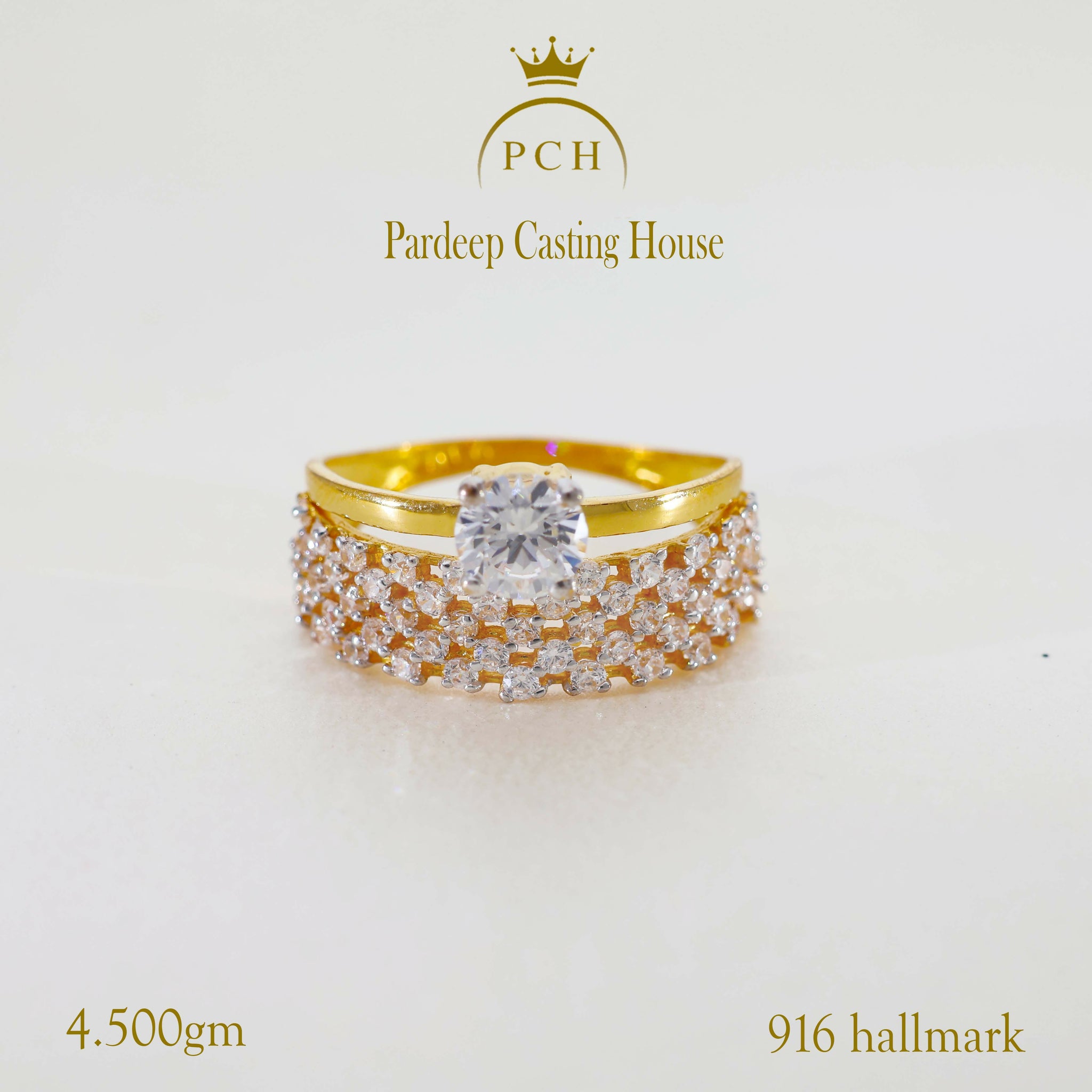 Brilliant Solitaire Bridal Ring Sarafa Bazar India