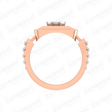14K Rose Gold Diamond Men's Ring New Design Sarafa Bazar India