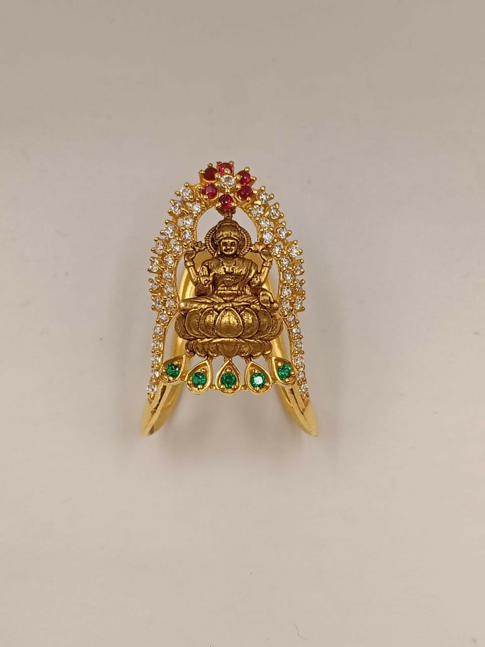 Temple CZ Venki Ladies Ring Sarafa Bazar India