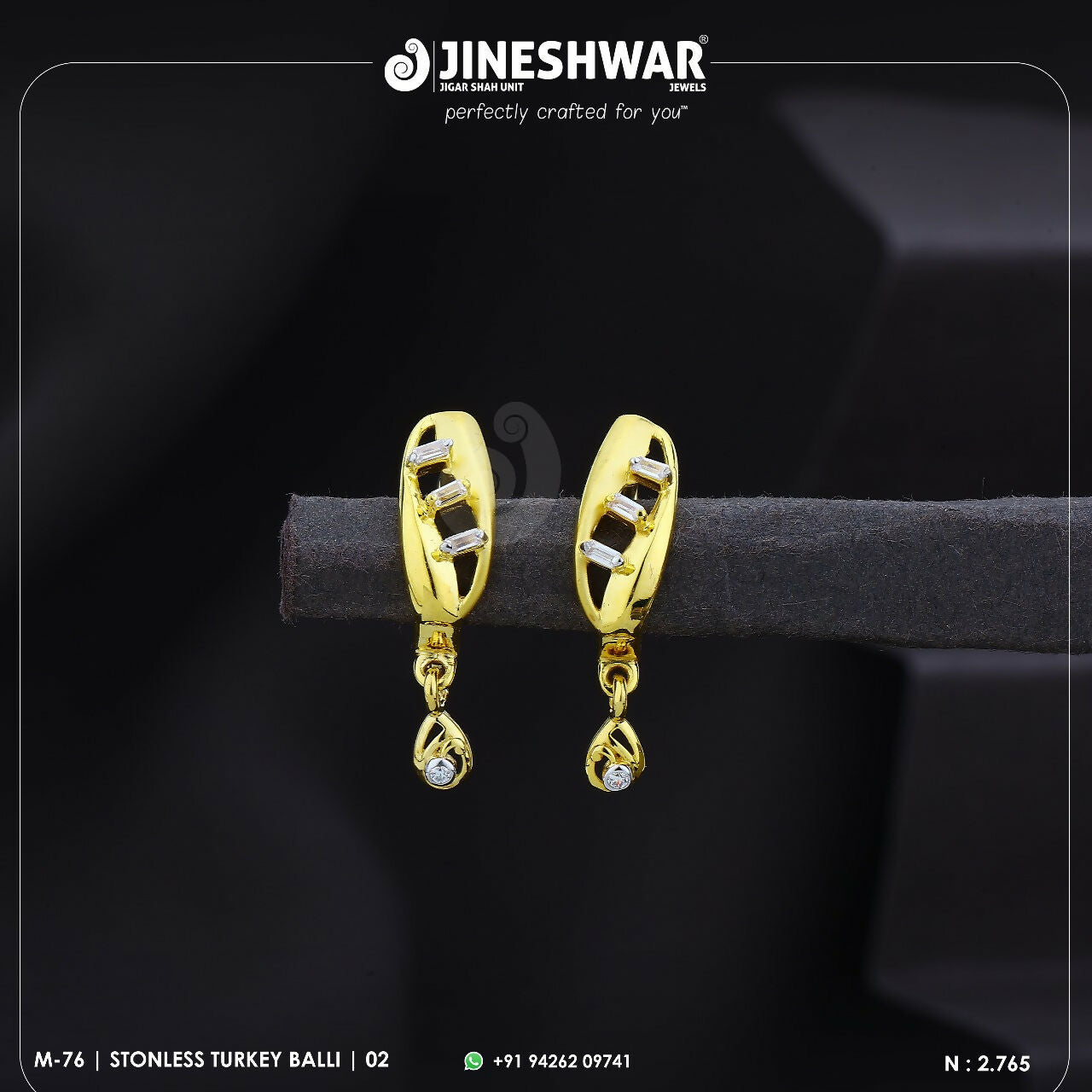 18kt Stonless Turkey Bali Sarafa Bazar India