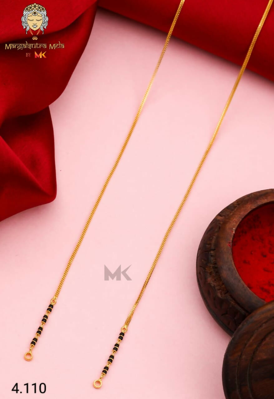 Gold Mangalsutra Chain Sarafa Bazar India