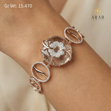 18kt Fancy Rose Gold Kada Sarafa Bazar India