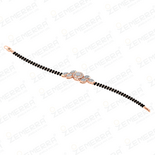 14K Gold Diamond Mangalsutra Bracelet Sarafa Bazar India