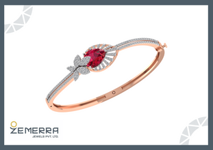 14K Gold Diamond Bracelets – Handmade & Elegant Sarafa Bazar India