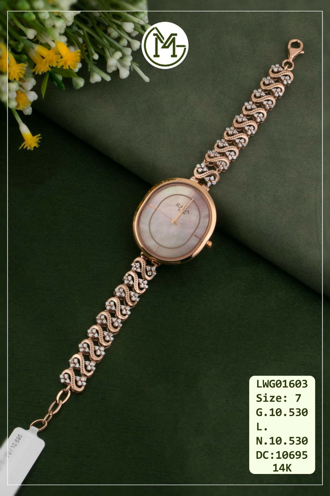 14kt Rose Gold Ladies Watches