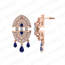 Elegant 14K Rose Gold Diamond Pendant Sets - New Collection Sarafa Bazar India