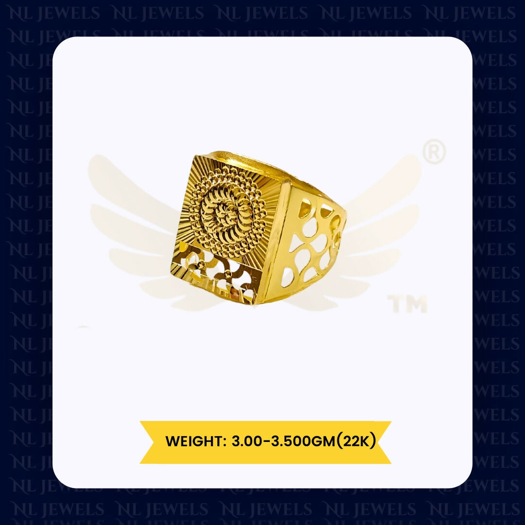 22kt Handmade Gents Ring Sarafa Bazar India