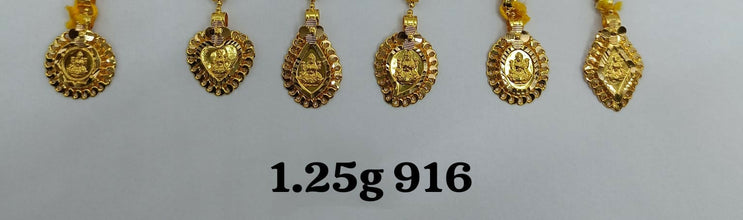 22kt God Pendants Sarafa Bazar India