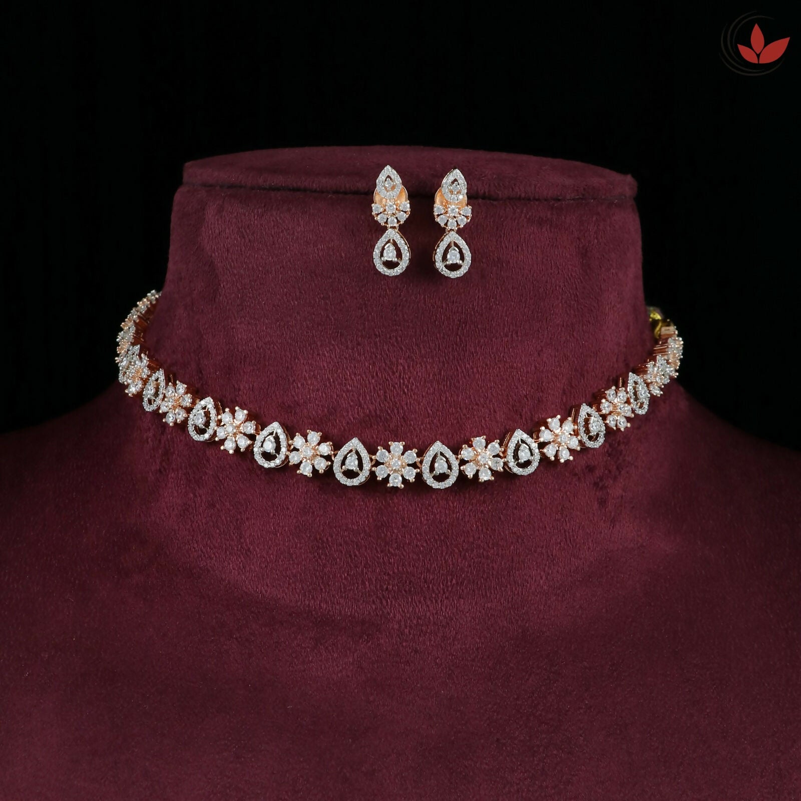 14kt Diamond Polki Necklace Sarafa Bazar India