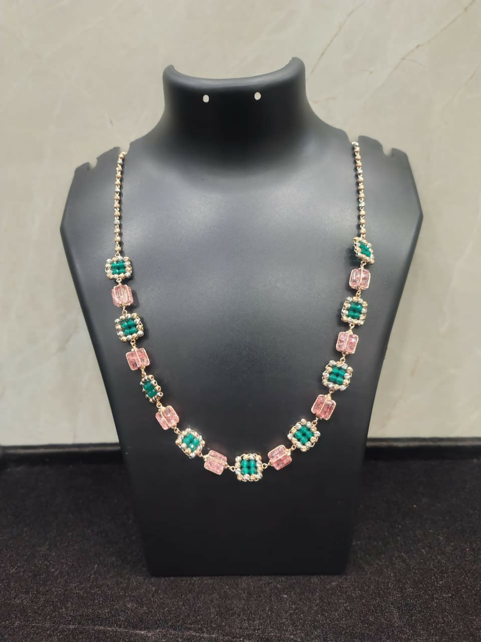 18kt Beads Mala Sarafa Bazar India