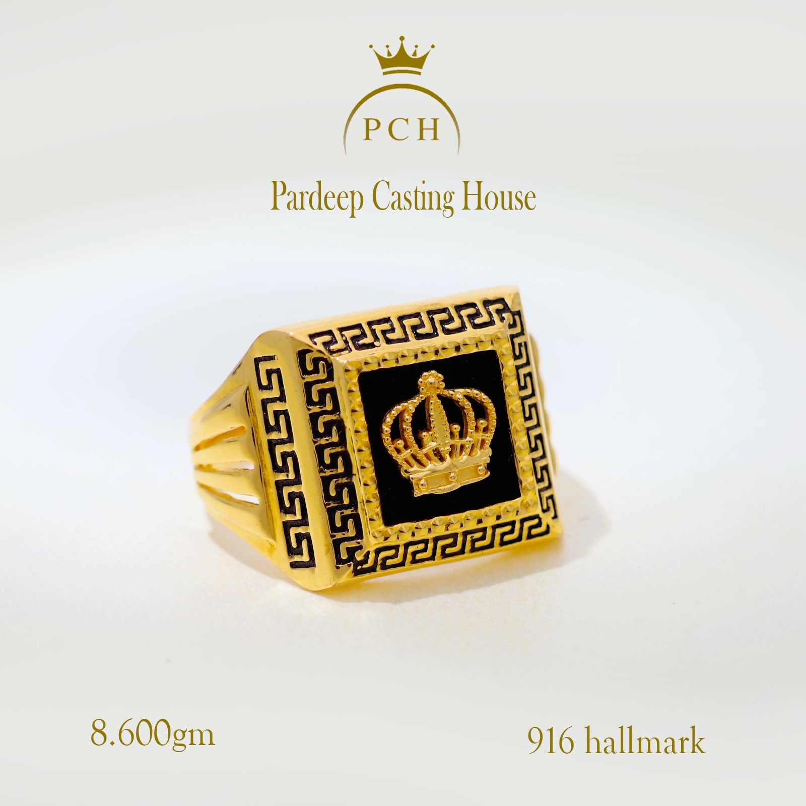 Crown Logo And Fancy Gents Ring Sarafa Bazar India