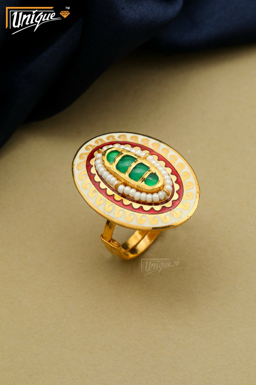Fusion Antique Ladies Ring Sarafa Bazar India