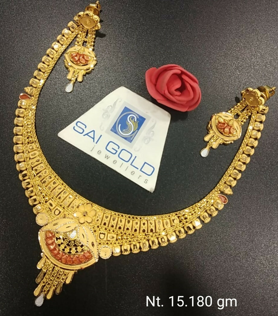 Gold Necklace Sarafa Bazar India