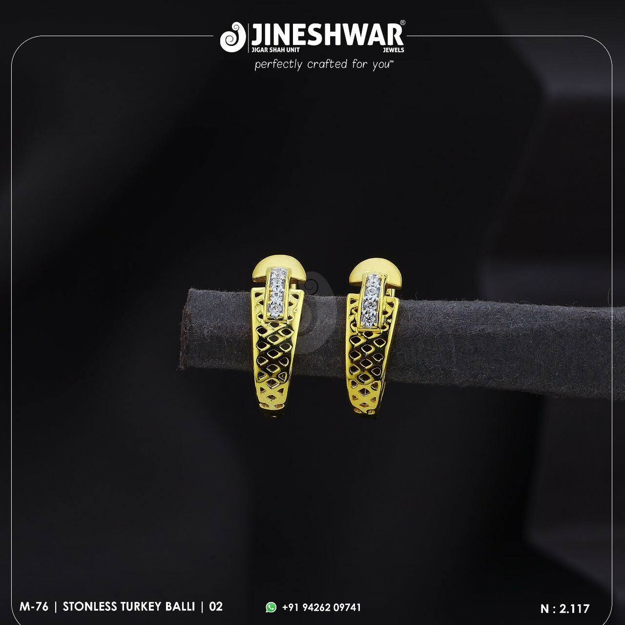 18kt Stonless Turkey Bali Sarafa Bazar India