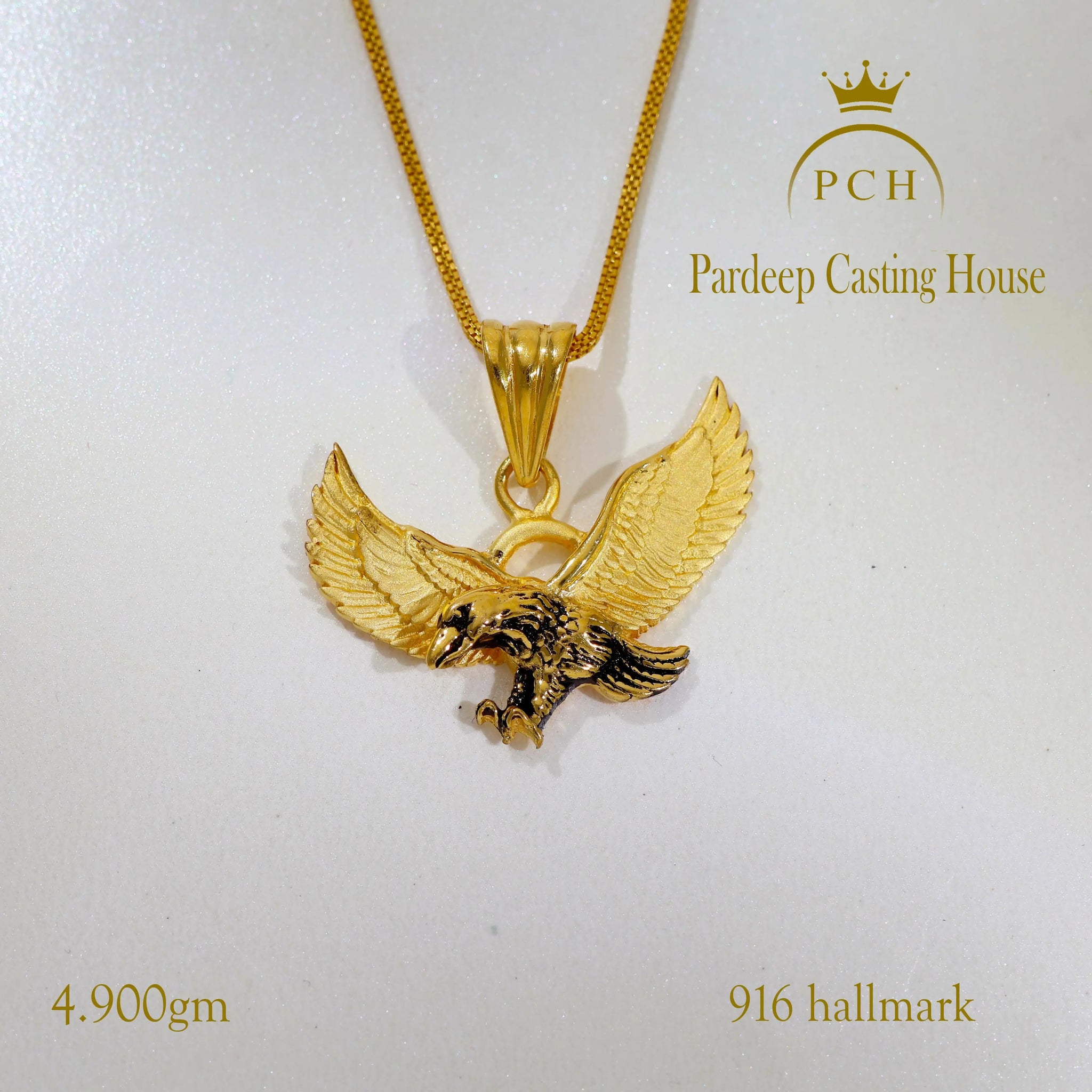 Eagle Gold Pendant Sarafa Bazar India