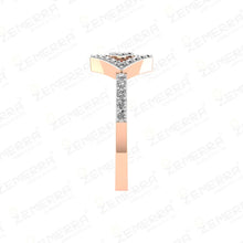 Easy to Wear 14K Rose Gold Diamond Rings Sarafa Bazar India