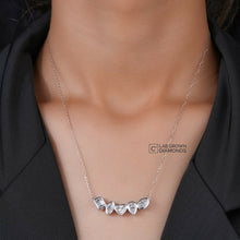 Five Stone Diamond Pendant Necklace Sarafa Bazar India