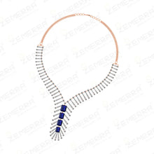 Elegant 14K Gold Diamond Necklace Designs Sarafa Bazar India