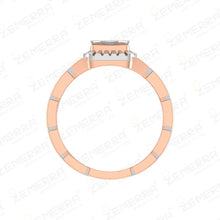 Elegant 14K Rose Gold Diamond Men's Ring Sarafa Bazar India