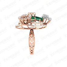 Elegant Rose Gold Diamond Rings – 14K Craft Sarafa Bazar India