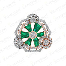 Elegant Rose Gold Diamond Rings – 14K Craft Sarafa Bazar India