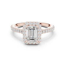 Emerald Cut lab Grown Diamond Women's Ring 9KT Gold Sarafa Bazar India