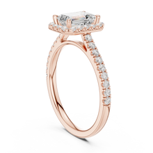 Emerald Cut lab Grown Diamond Women's Ring 9KT Gold Sarafa Bazar India