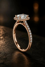 Emerald Cut lab Grown Diamond Women's Ring 9KT Gold Sarafa Bazar India