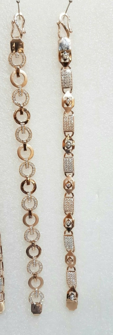 Rose Gold Gents Bracelets Sarafa Bazar India