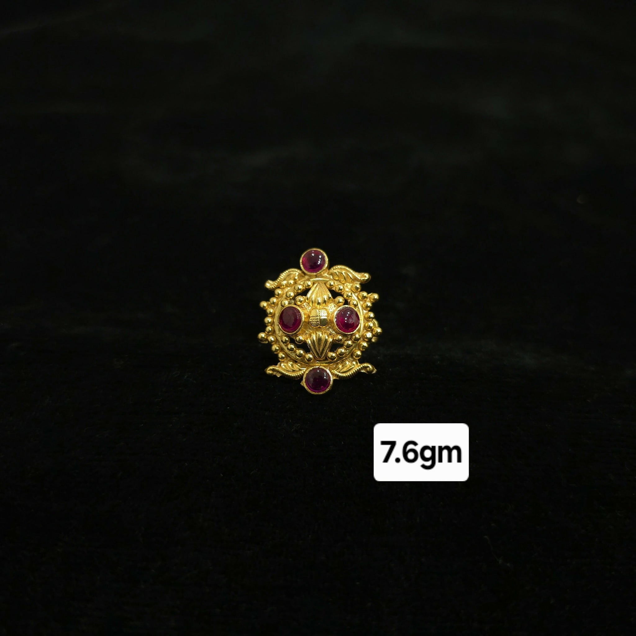 Gold Plated Silver Ring Sarafa Bazar India