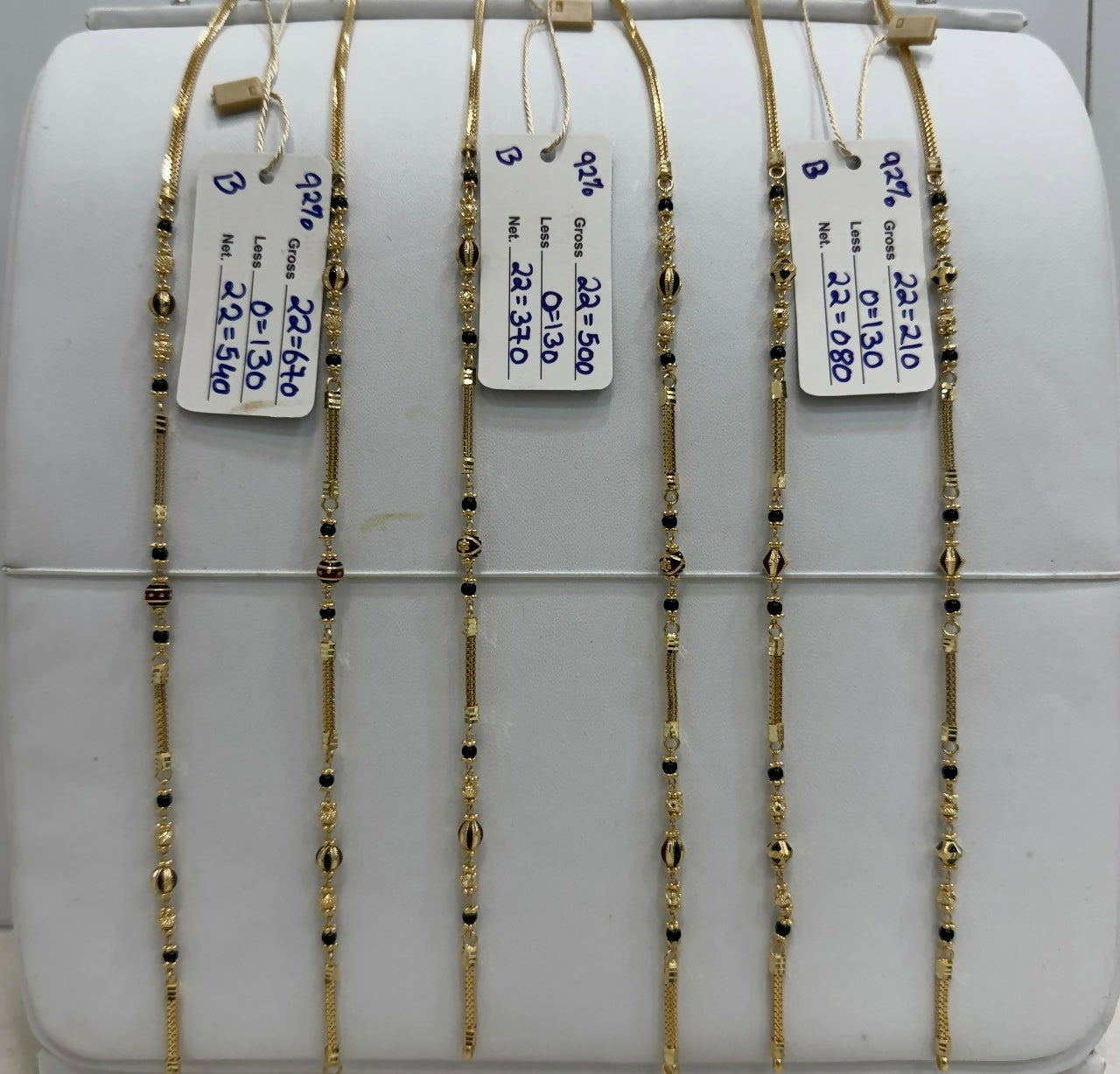 Gold Mangalsutra Chains Sarafa Bazar India