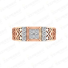 Exquisite Diamond Men's Ring in 14K Rose Gold Sarafa Bazar India