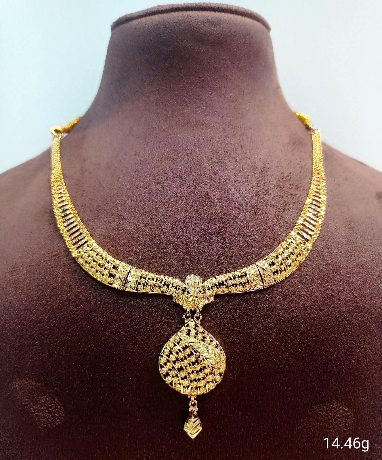 Gold Necklace Sarafa Bazar India