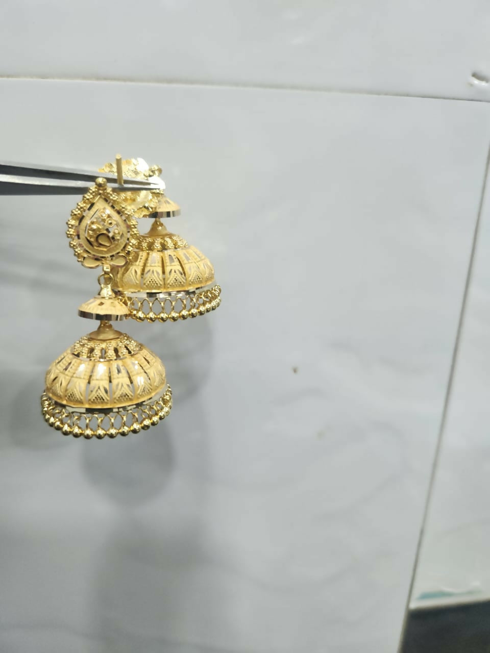 Gold Jhumki Sarafa Bazar India
