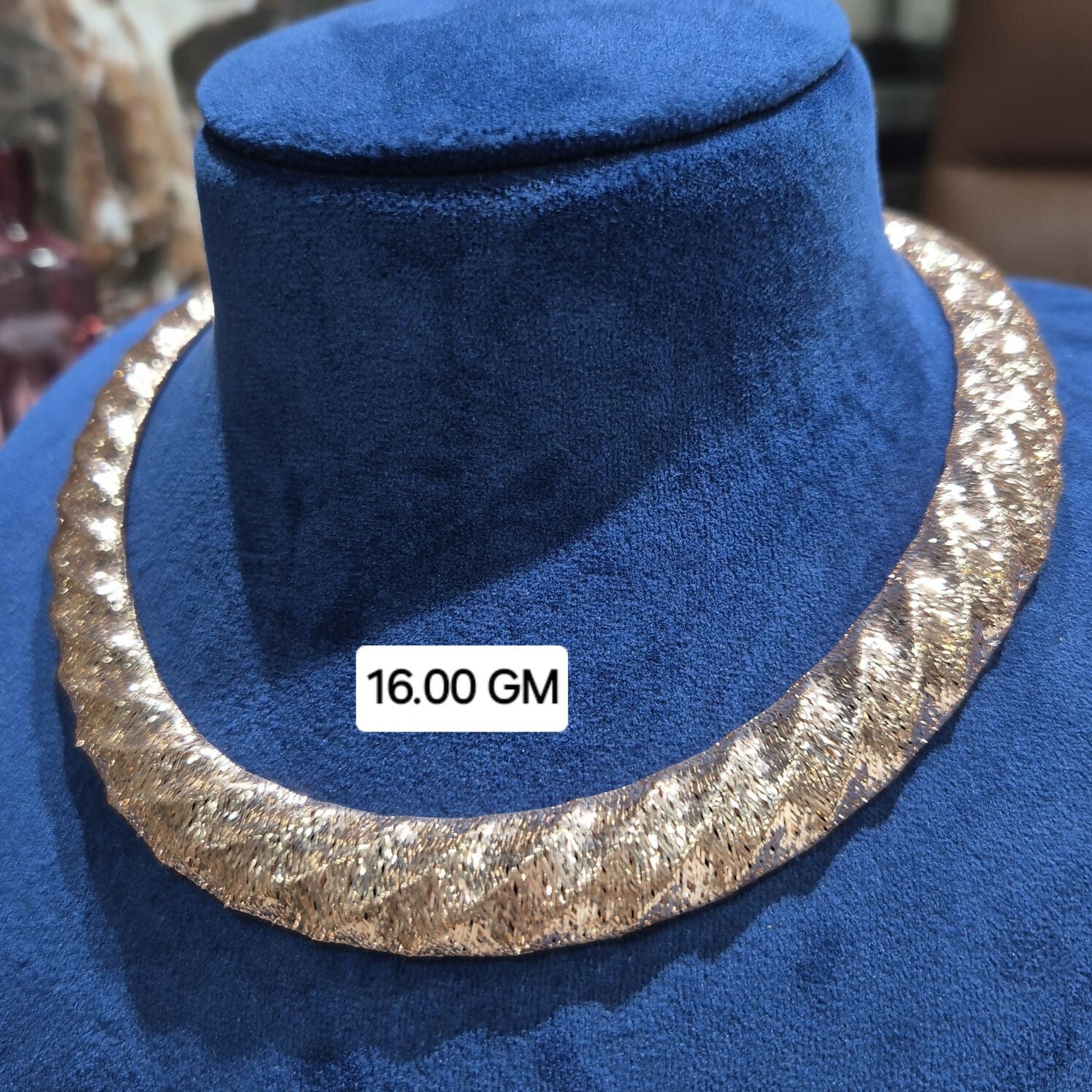 18kt Italian Necklace Sarafa Bazar India