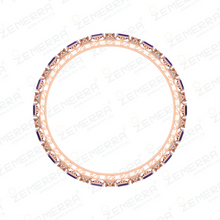 14K Rose Gold & Nuture Diamond Emerald Bangles Sarafa Bazar India