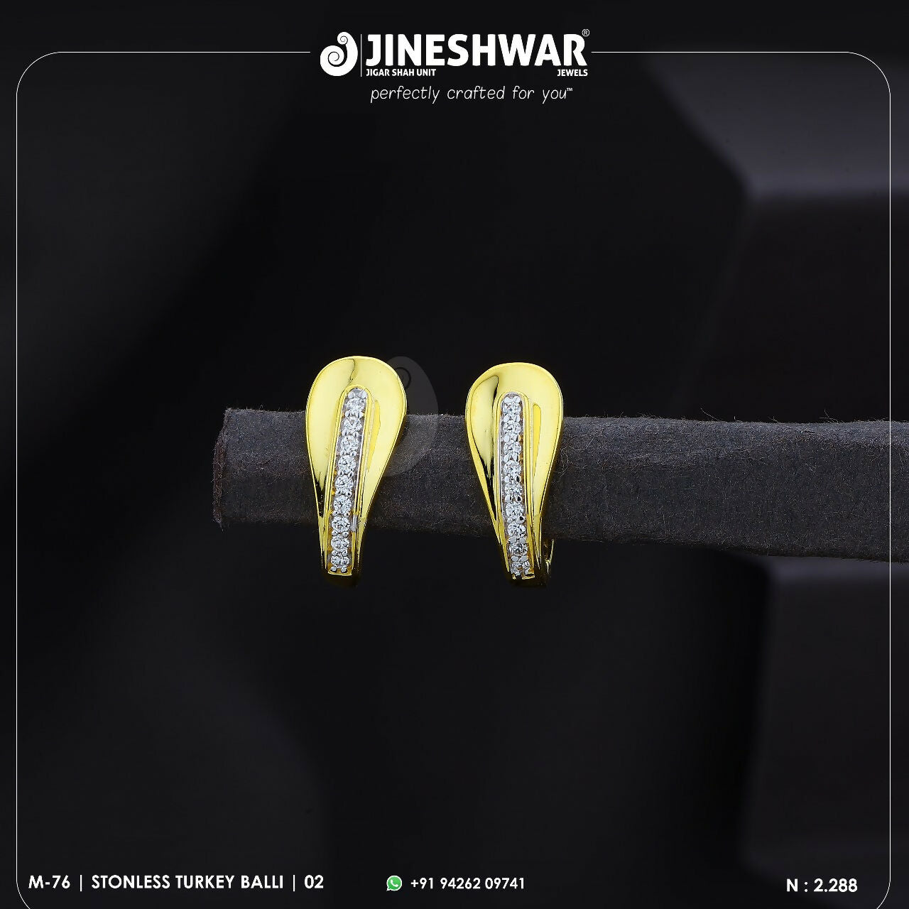 18kt Stonless Turkey Bali Sarafa Bazar India