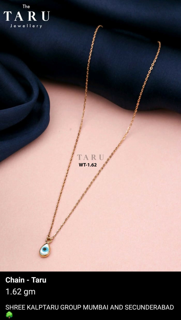 Rose Gold Evil Eye Chain Set Sarafa Bazar India