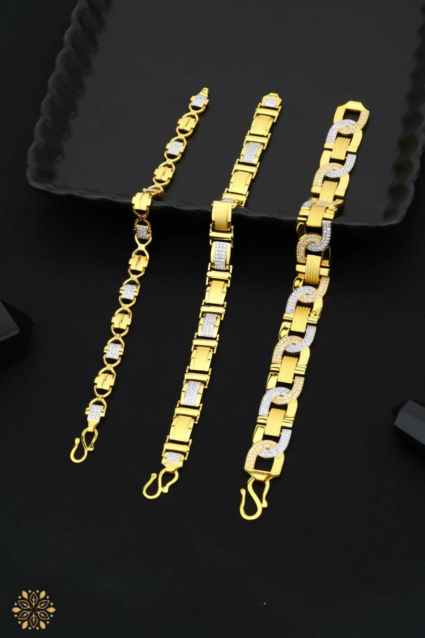 CZ Gents Bracelets Sarafa Bazar India