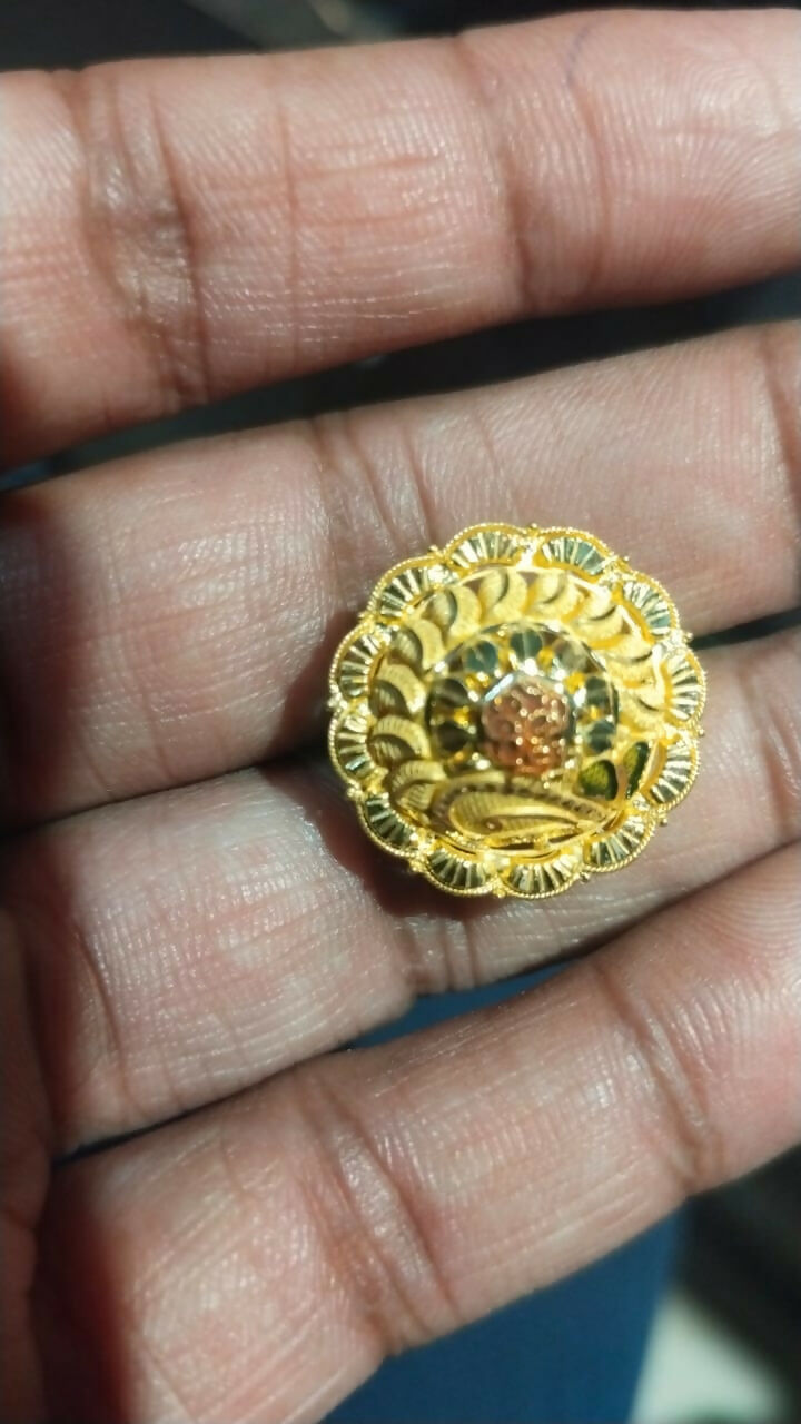 Gold Ladies Rings Sarafa Bazar India