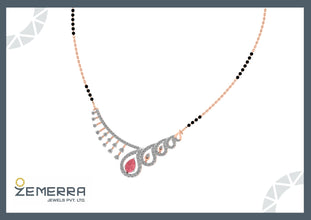 Fine 14K Gold Mangalsutra with Sparkle Sarafa Bazar India