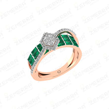 Fine 14K Rose Gold Diamond Rings Collection Sarafa Bazar India